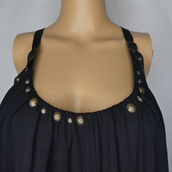 Cynthia Steffe Studded Buckle Strap Swing Tank Top - Picture 2 of 13